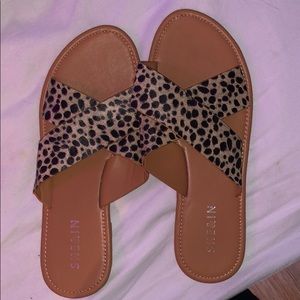 cheetah sandals